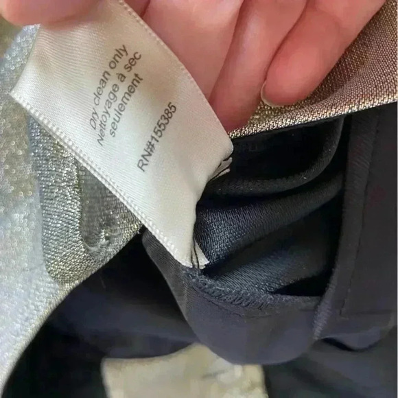 NWT Ronny Kobo Moody Metallic Lamé Seamed Straight Leg Pants size XS - Picture 9 of 10